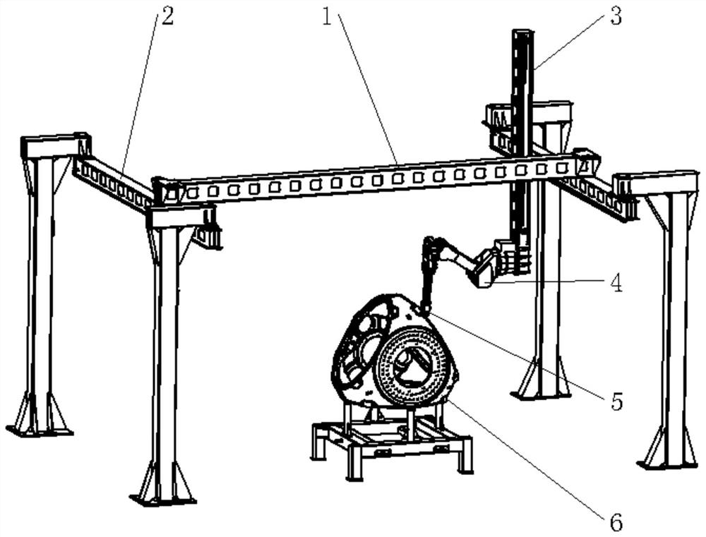 A robot spraying trajectory planning method based on large complex surface model