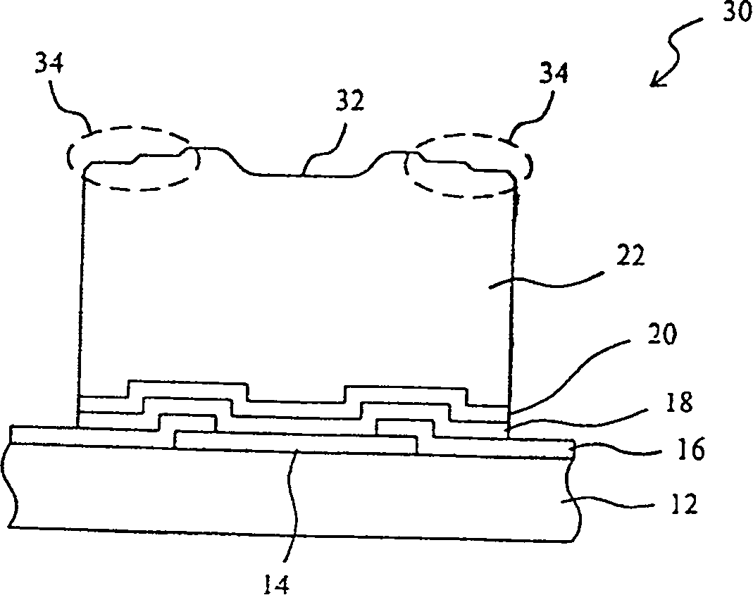 Technique and structure for making convex