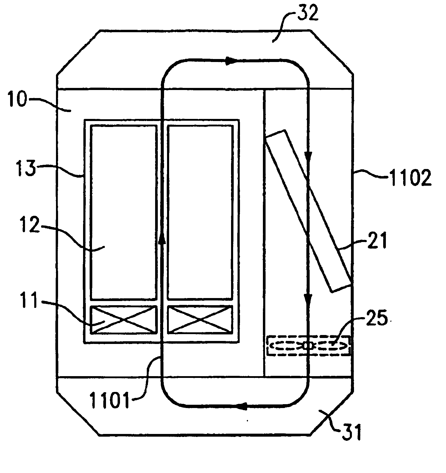 Method for combined air and liquid cooling of stacked electronics components