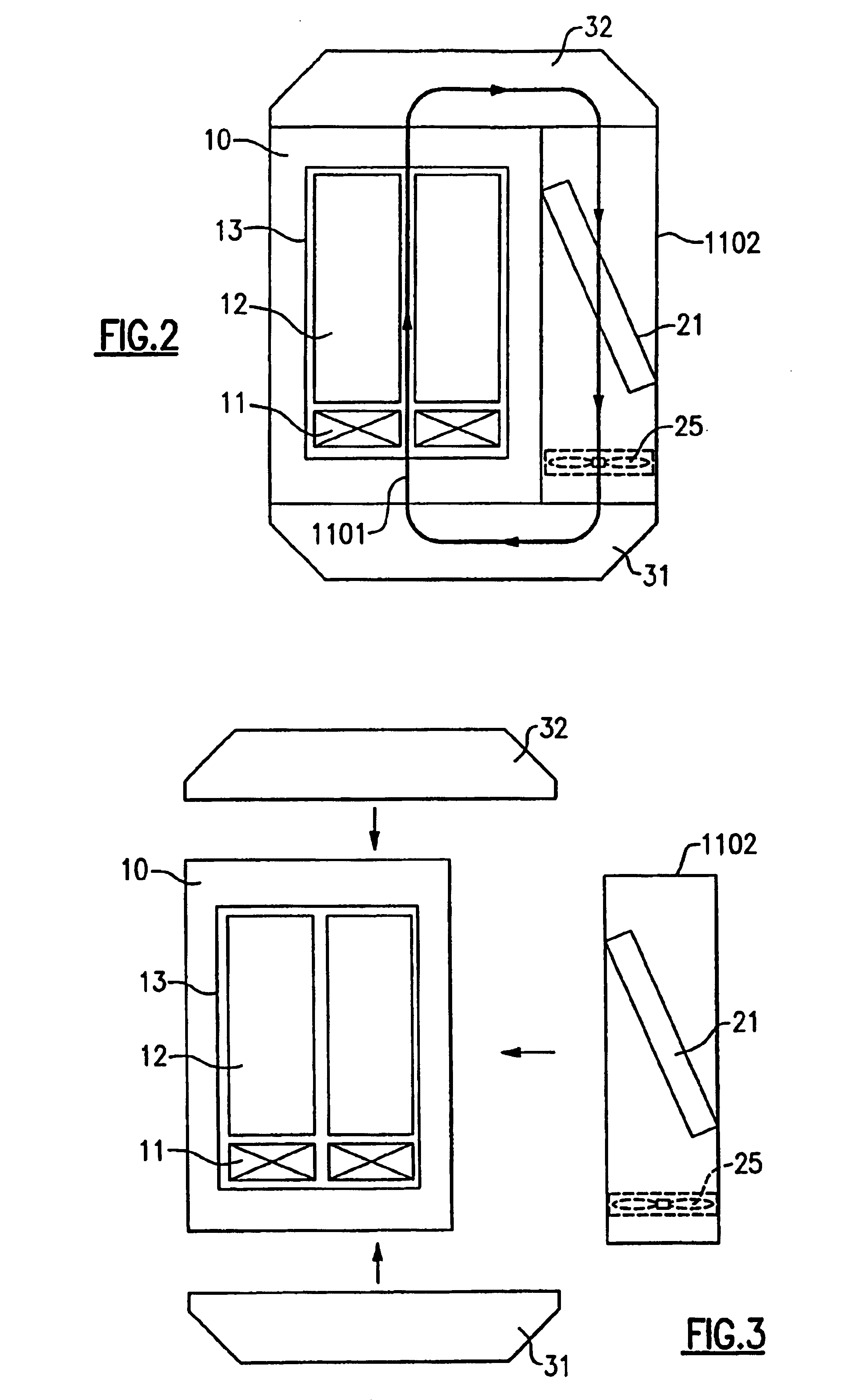 Method for combined air and liquid cooling of stacked electronics components