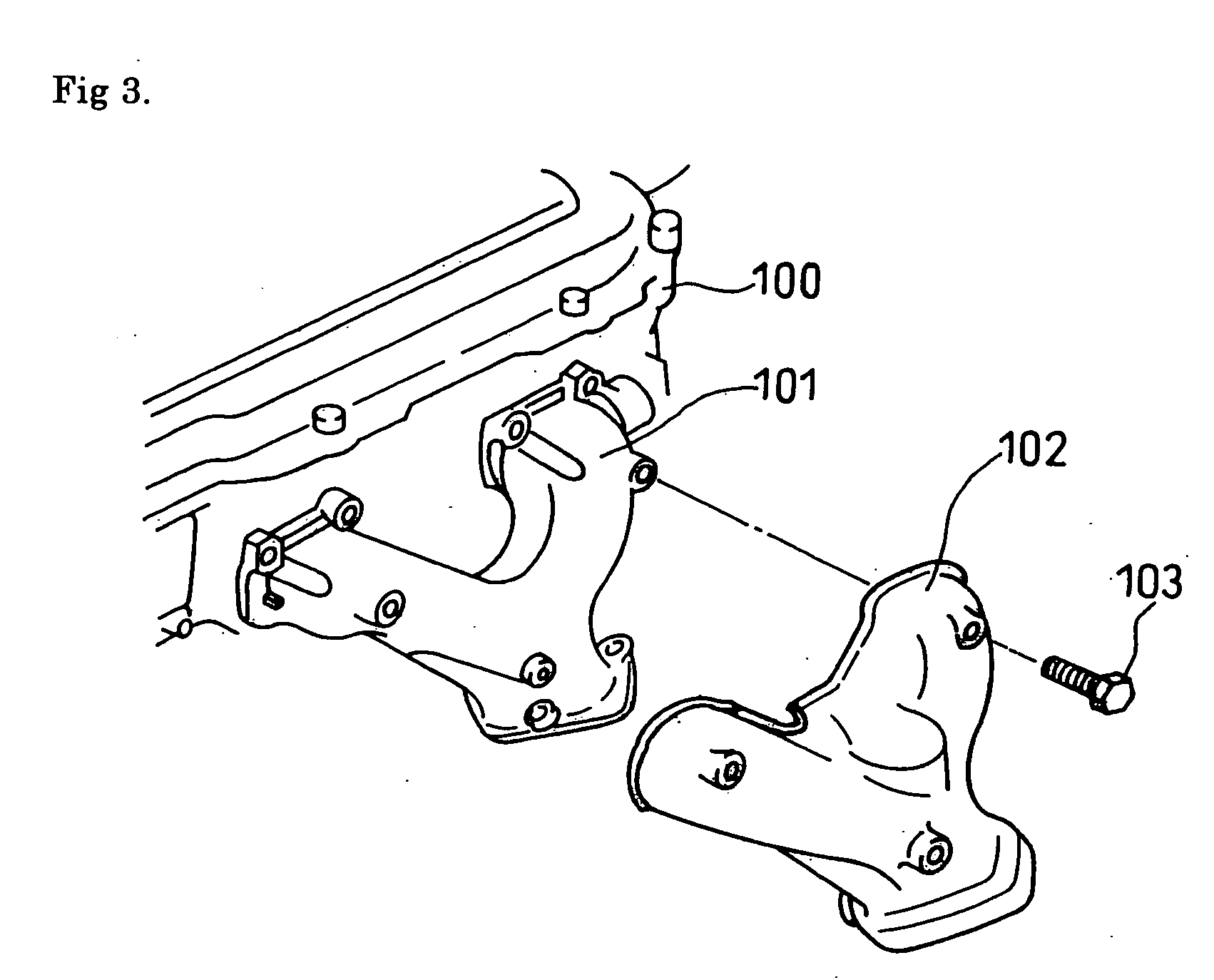 Vibration proofing heat shield plate