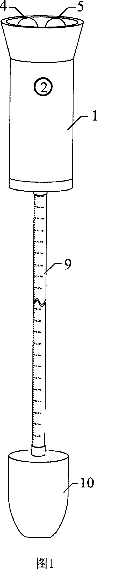 High-precision shipping ballast tank water surface and depth detector