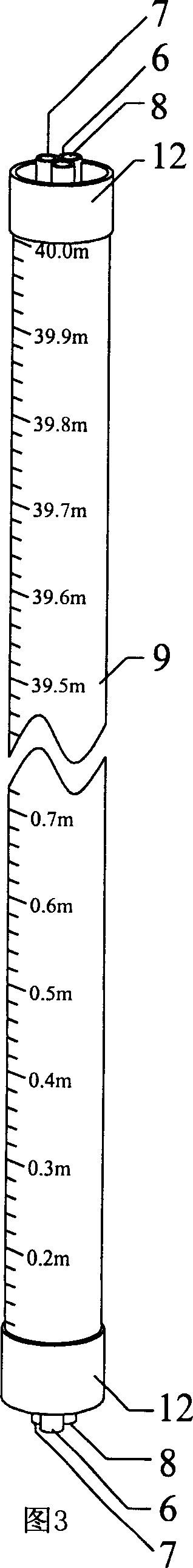 High-precision shipping ballast tank water surface and depth detector