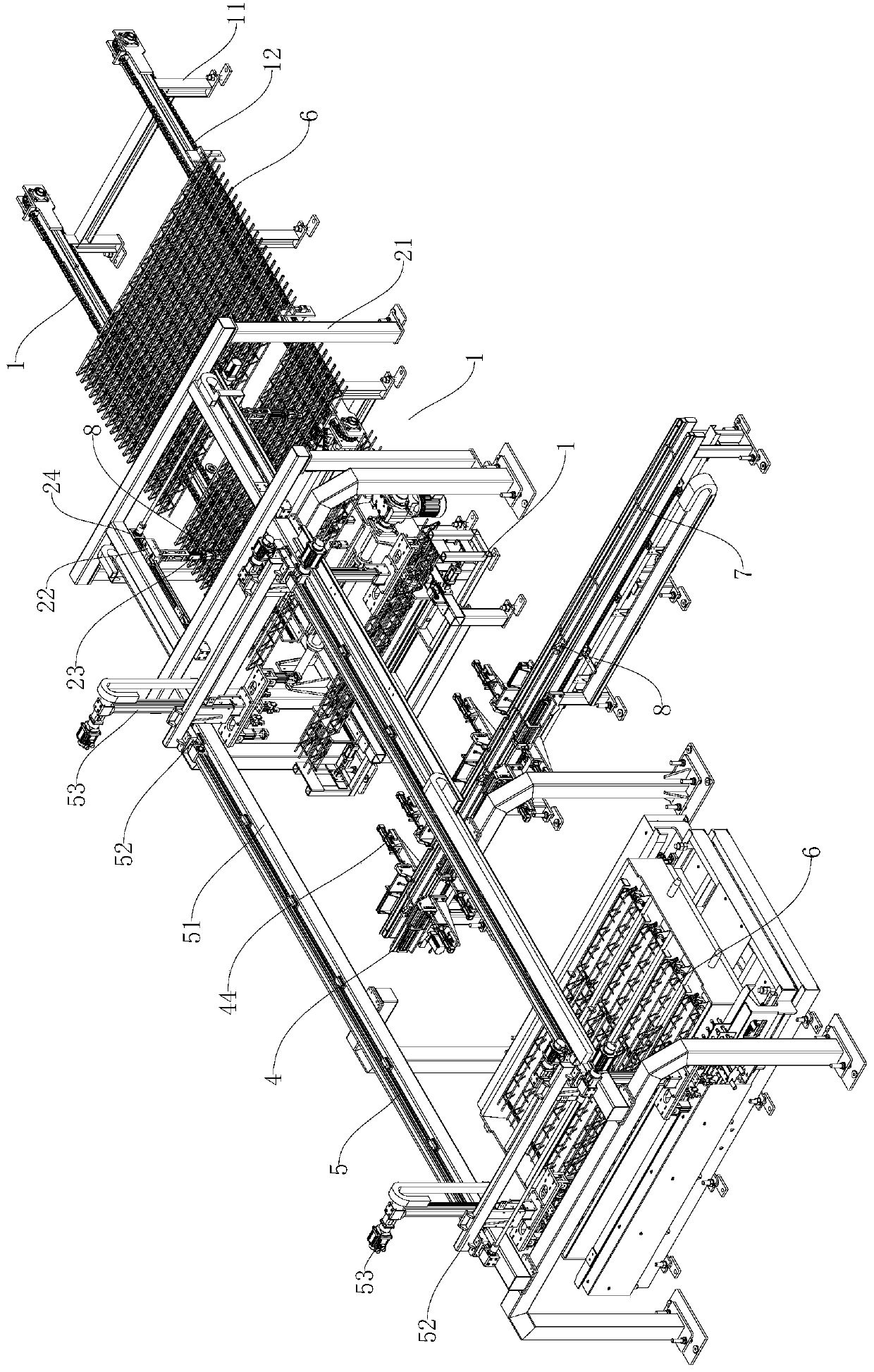 Truss stirrup mounting equipment and mounting method