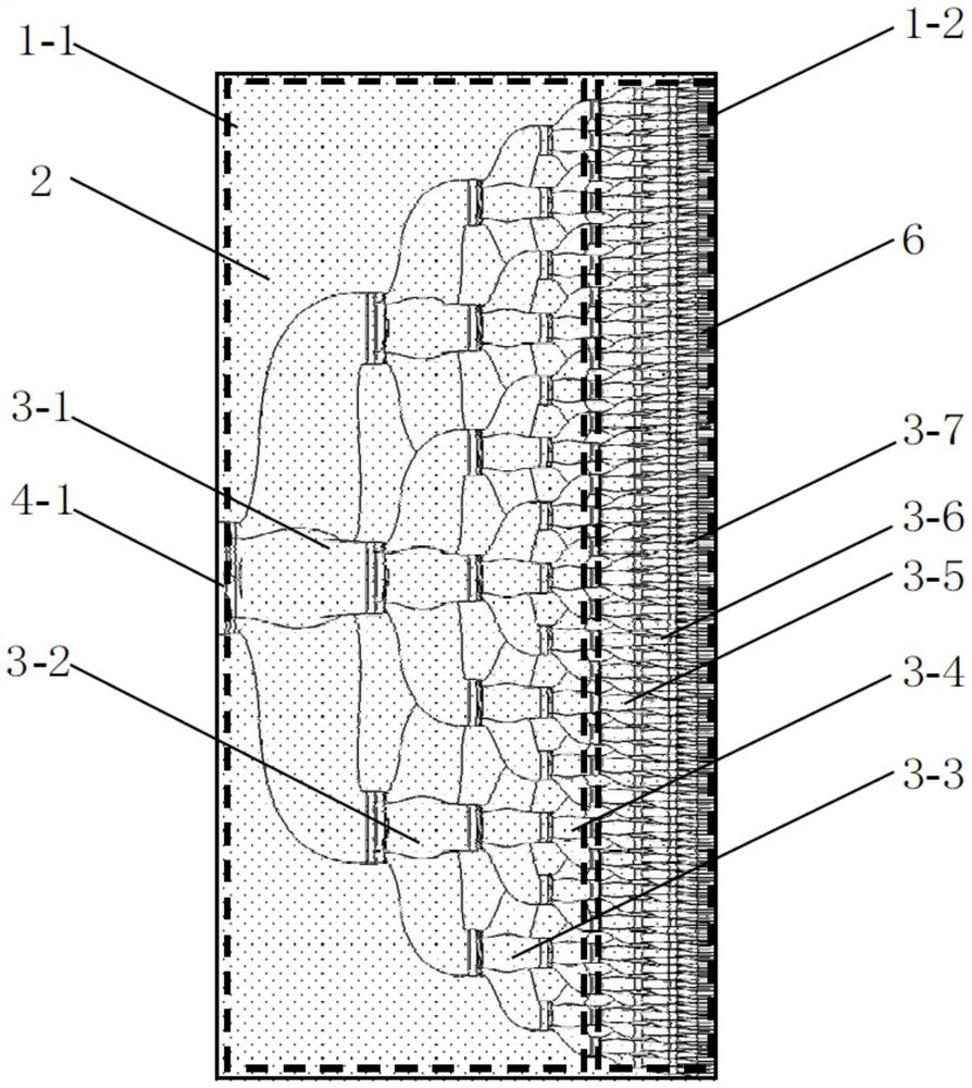 An integrated bionic liquid-absorbing core for loop heat pipe, preparation method and application