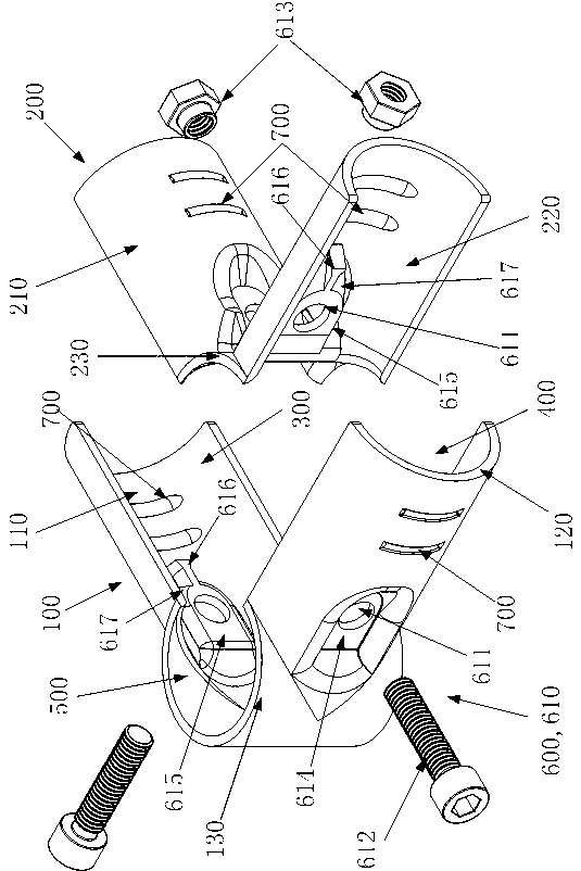 Corner connecting device for rod-shaped supporting members in rest stand