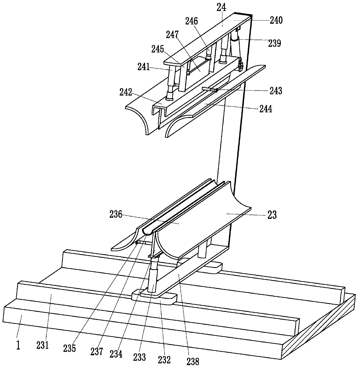An air column automatic cutting robot for express packaging