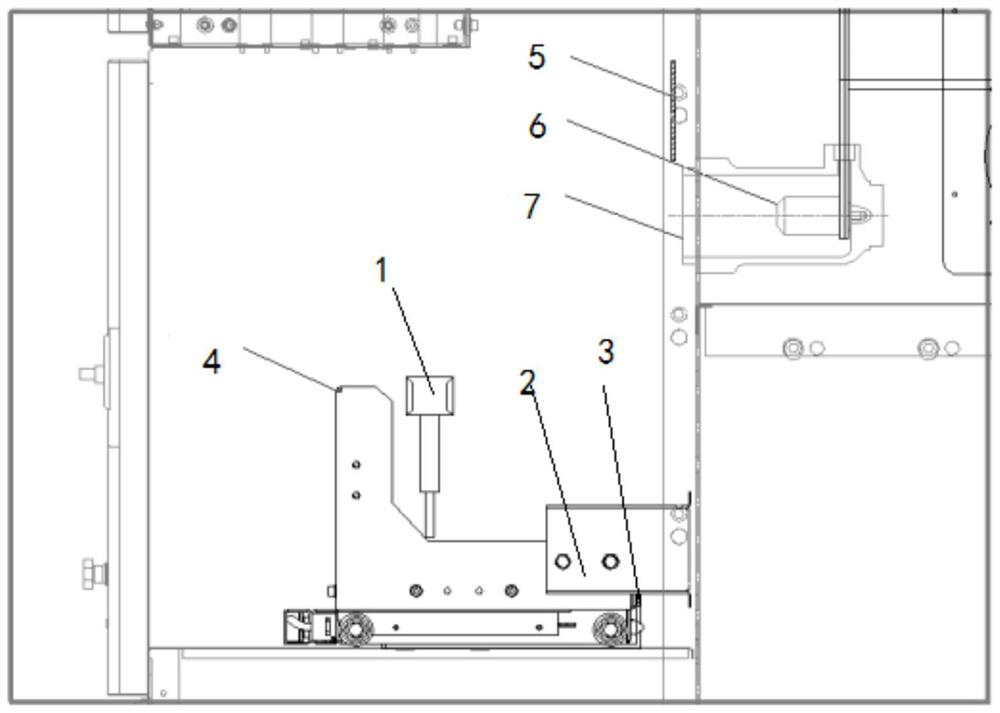 General bus grounding trolley and method for switch cabinet