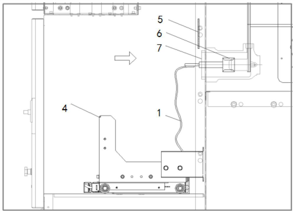 General bus grounding trolley and method for switch cabinet