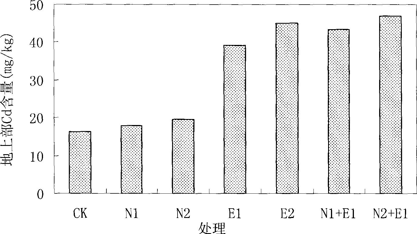 Combined reinforced method for repairing cadmium polluted soil