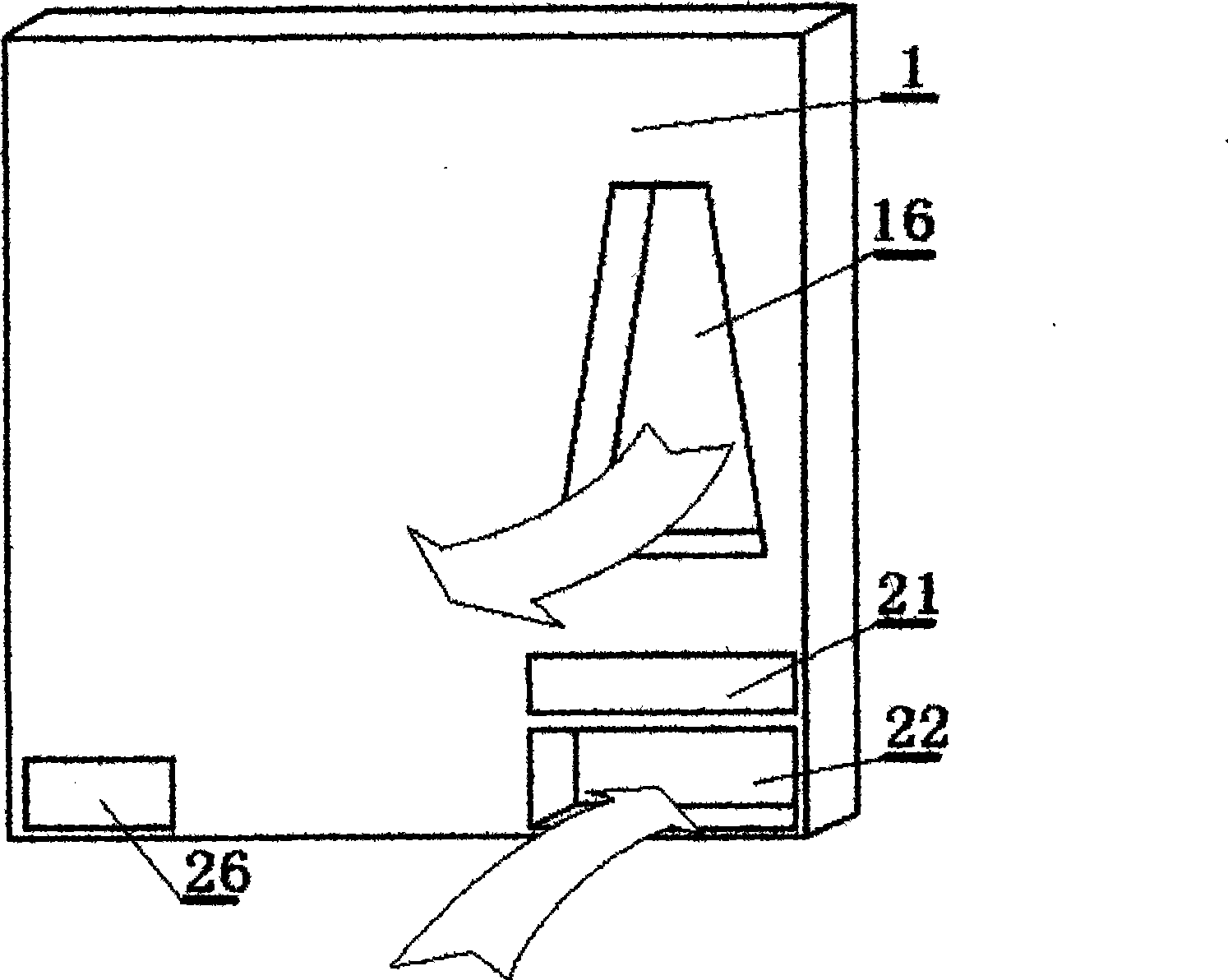 Capacity type ventilated purification apparatus