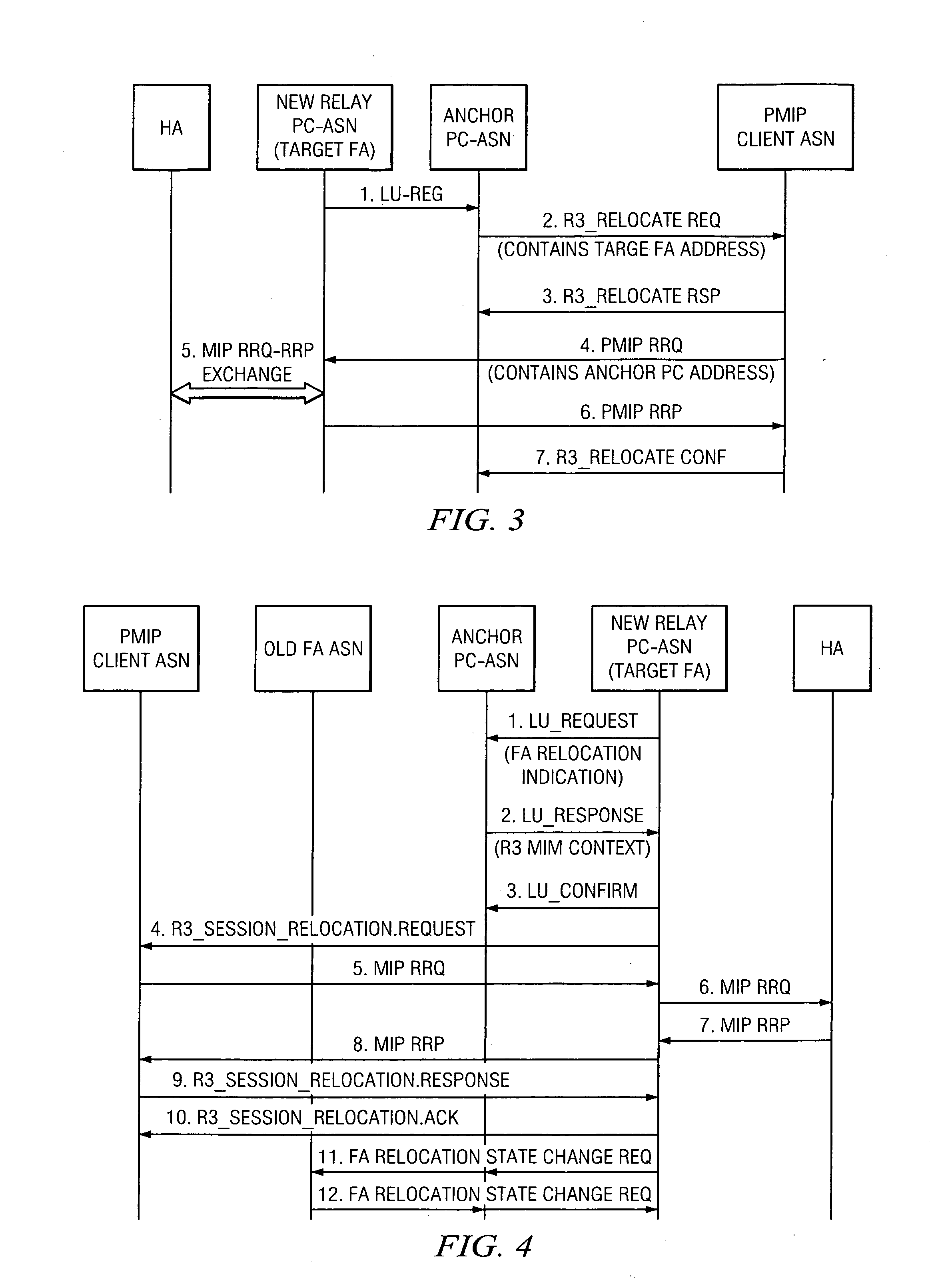 Method and system for foreign agent relocation in wireless network