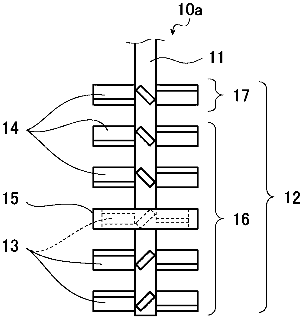 Molten glass stirring device, plate glass manufacturing device, molten glass stirring method, and plate glass manufacturing method