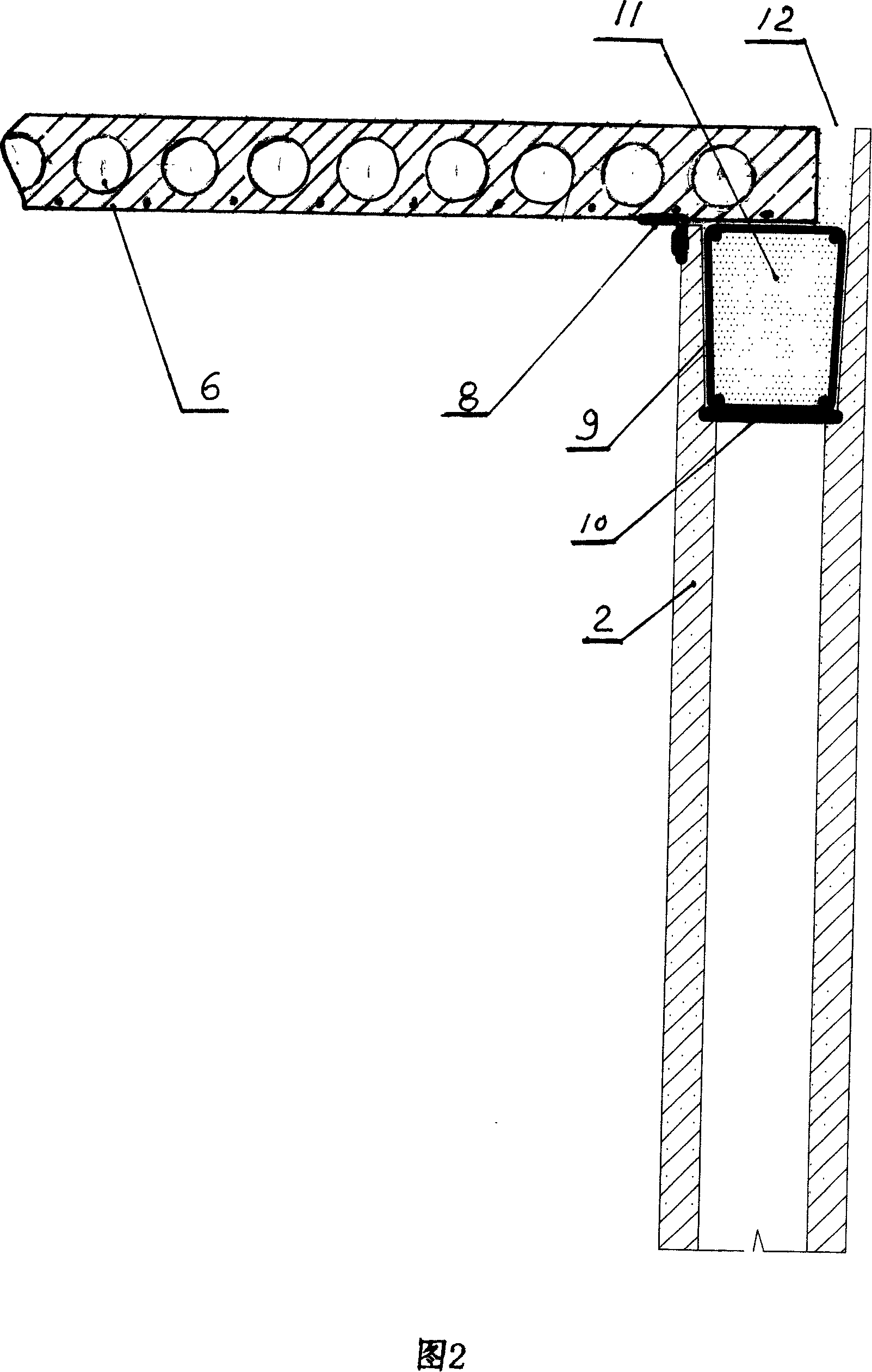Modular building component and on-site hoisting building method