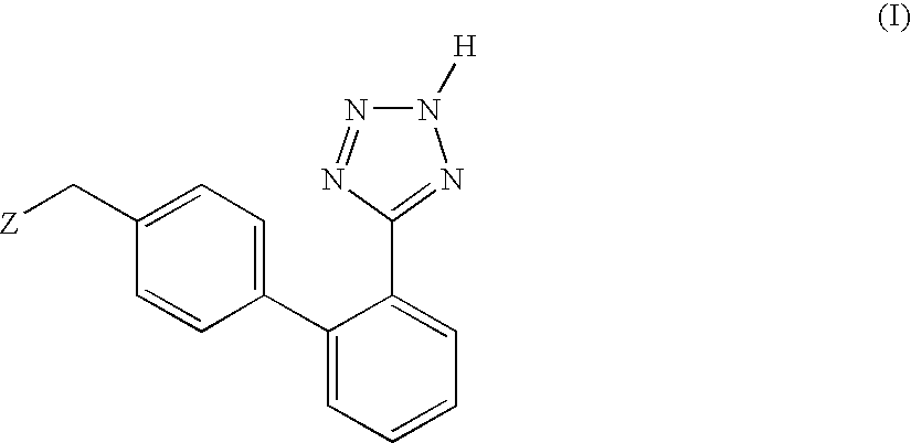 Process for the preparation of phenyltetrazole derivatives