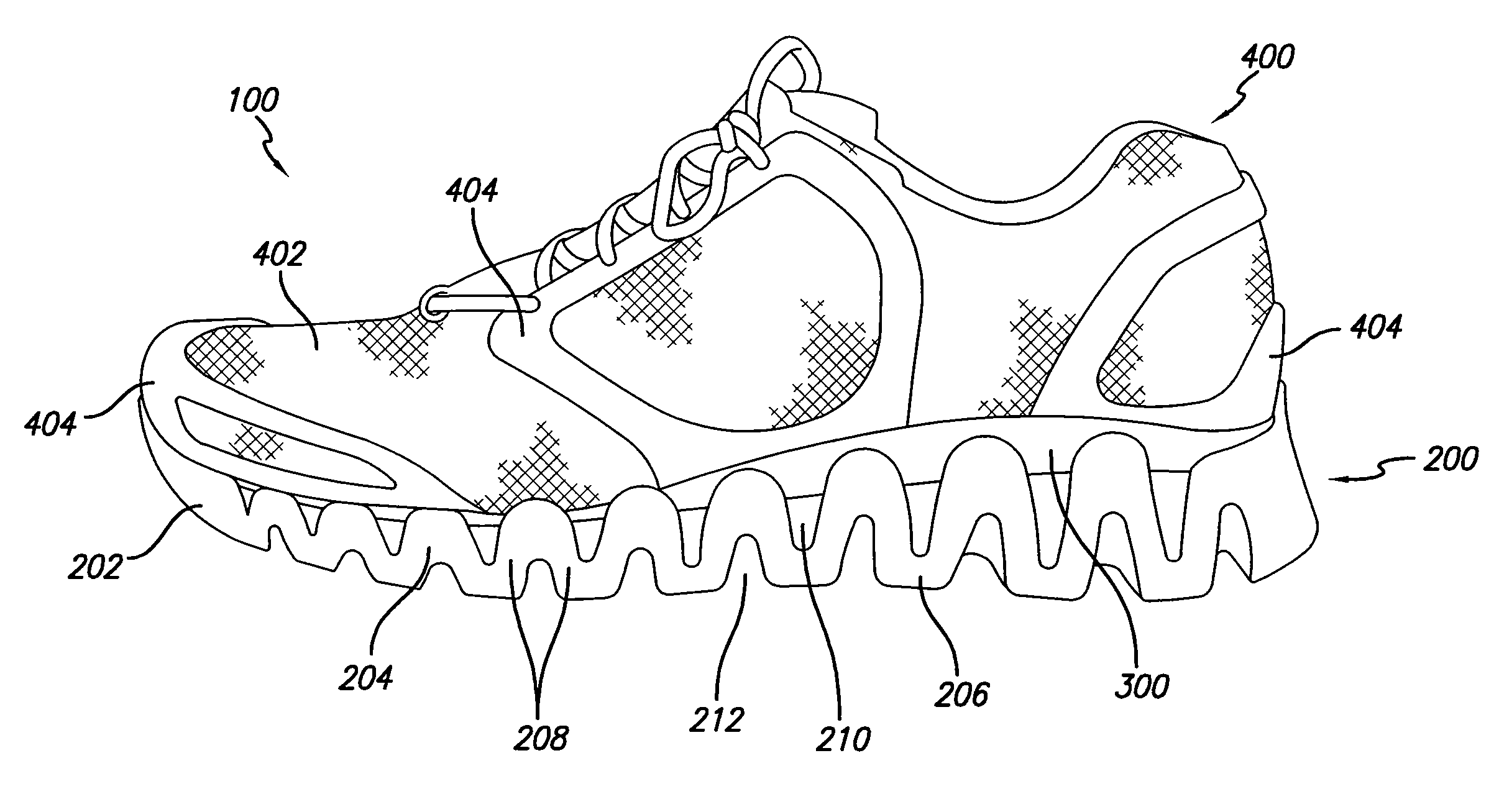 Article of Footwear Having an Undulating Sole