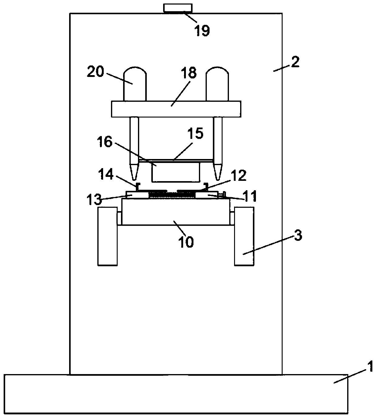 Dyeing device for manufacturing blood smear