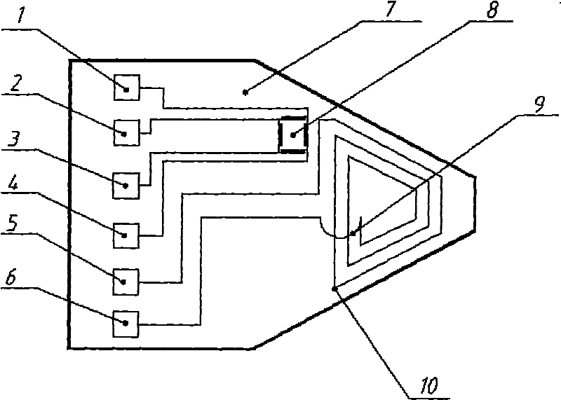 Density sensor chip based on micro electro mechanical system technology and preparation method thereof