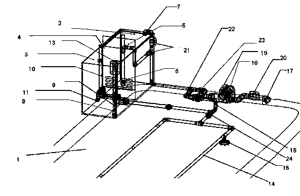 Siphoning type zooplankton feed incubation and feeding system and using method thereof