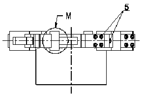 Combined conveniently-detached tool for multi-jaw waste material breaker