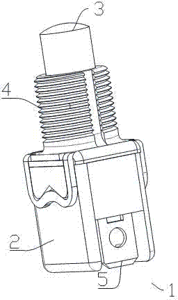 Furnace temperature monitoring probe of double-hearth crucible melting furnace