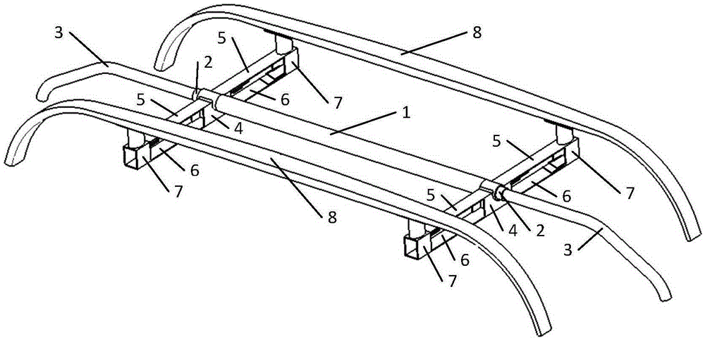 High-speed pantograph head with double contact strips