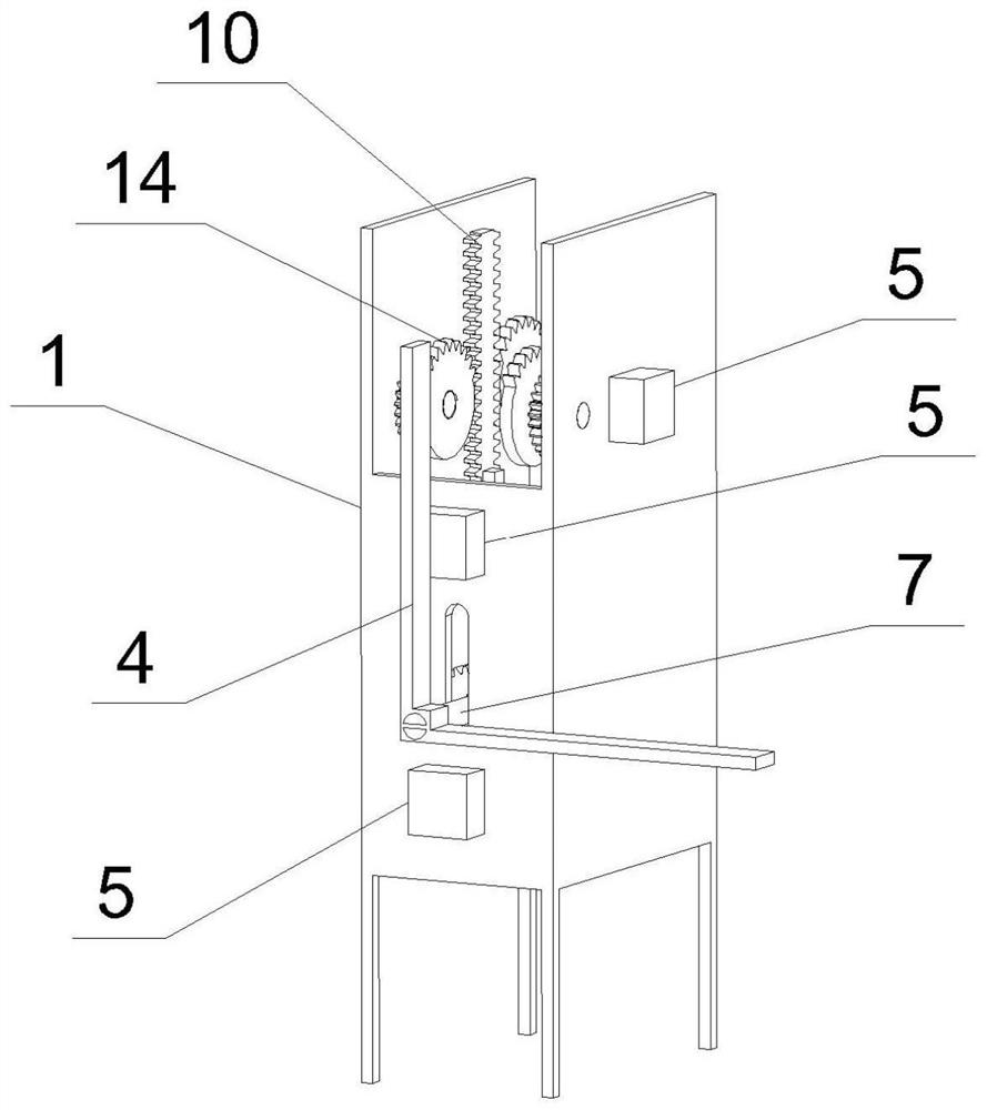 Material overturning device based on disassembling lines