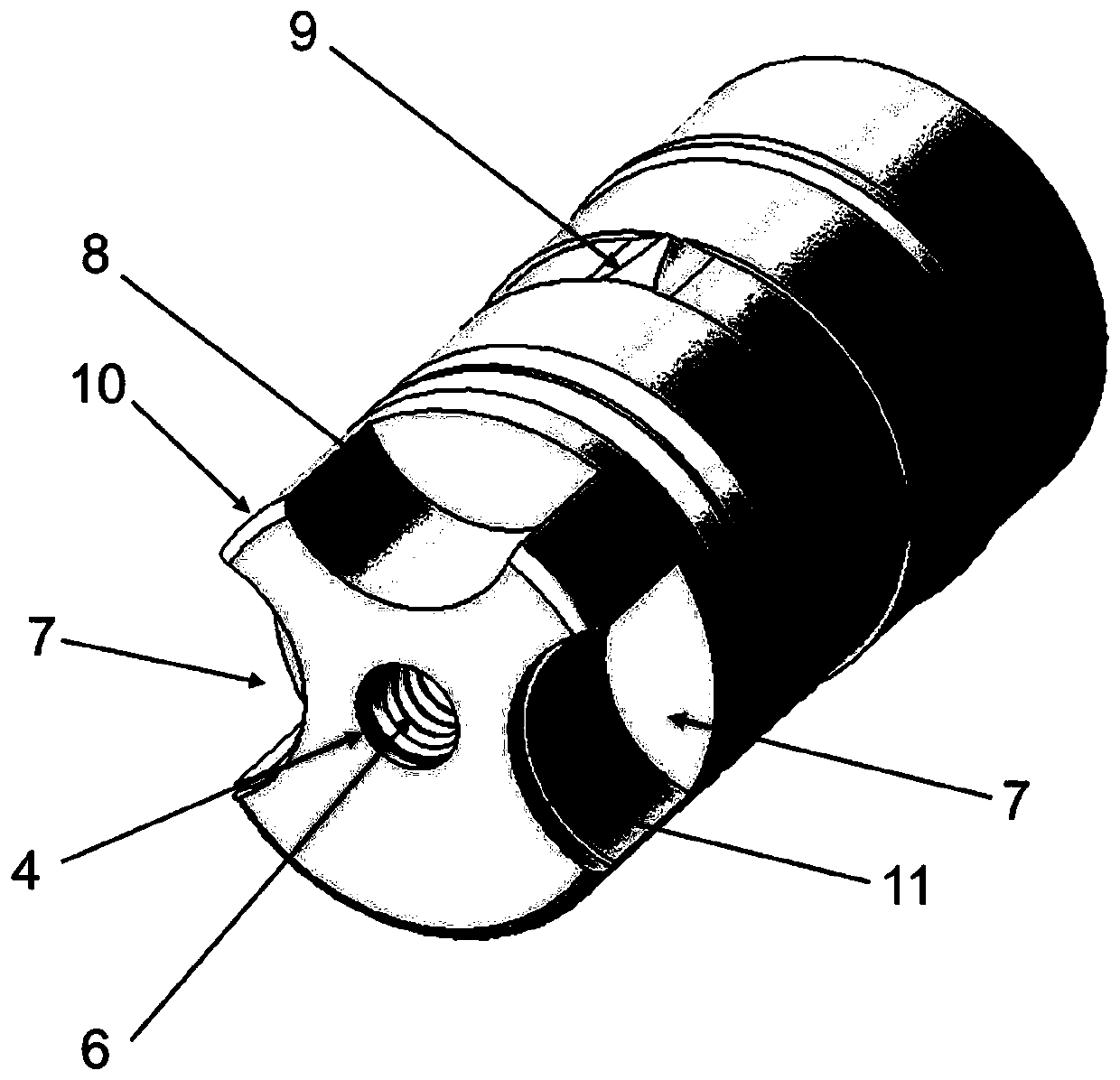 A dental implant analog