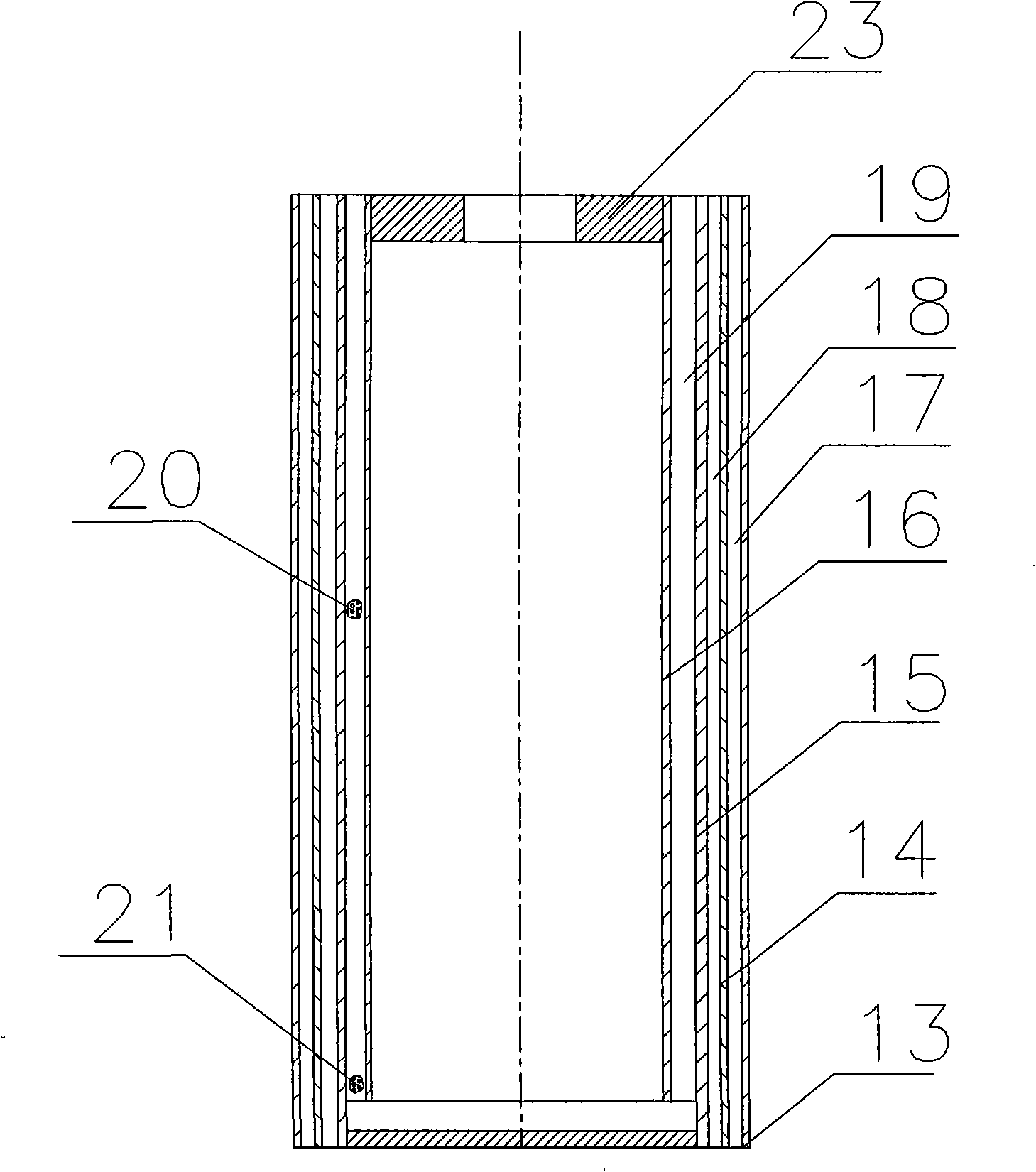 Method for producing movable core low segregation large-sized hollow steel ingot