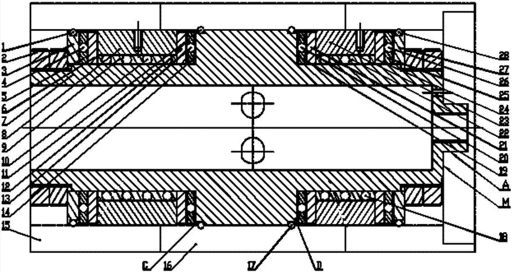 Intermediate drive dense ball shafting mechanism