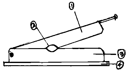 Head chopping device used for acute cerebral anoxia pharmacology experiment