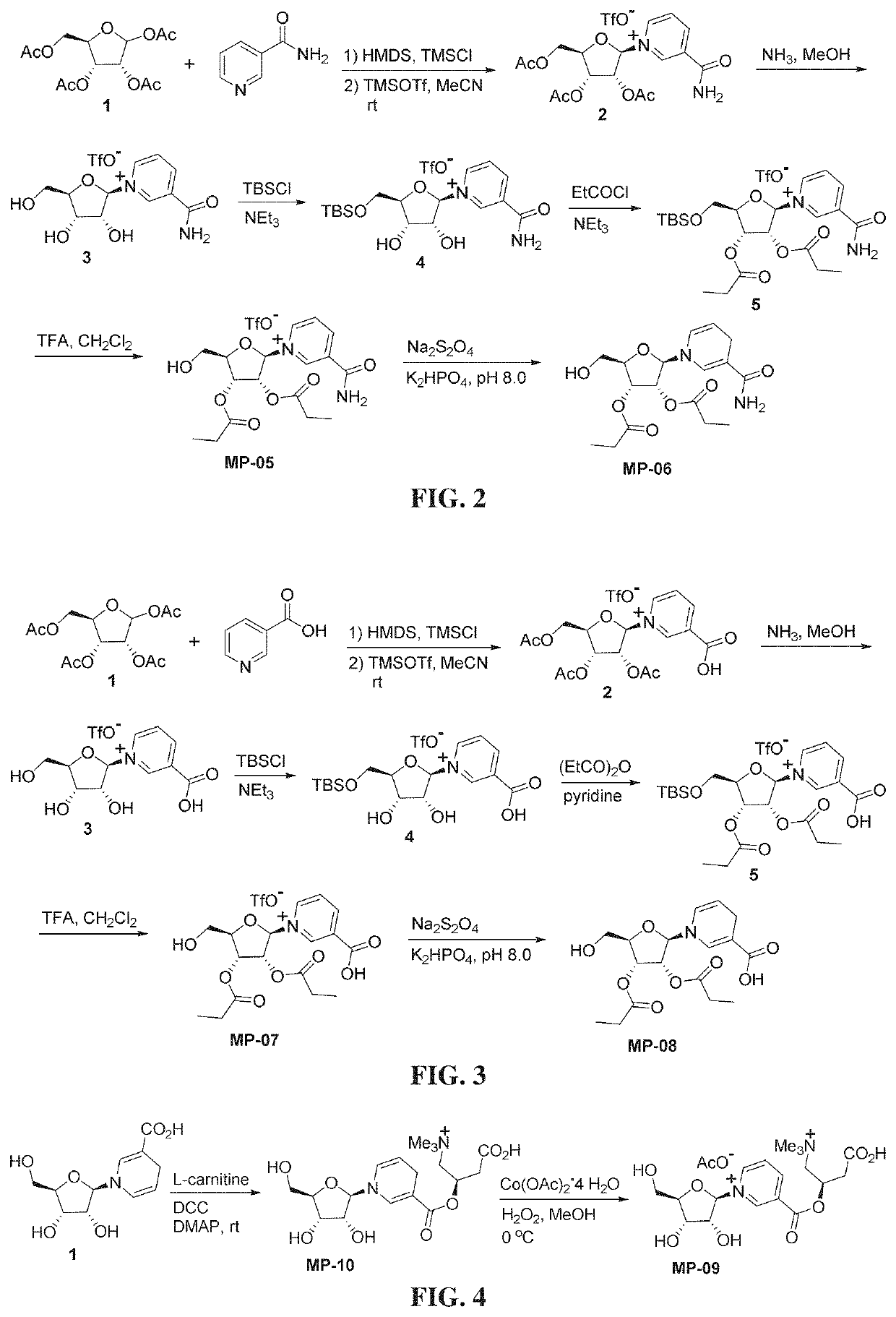 Nicotinyl riboside compounds and their uses