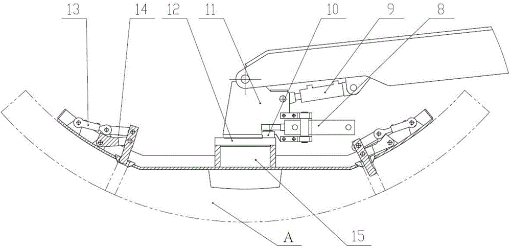 Duct piece hanging and conveying device applicable to miniature tunneling machine