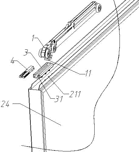 Method for mounting sliding door leaf and hanging wheels