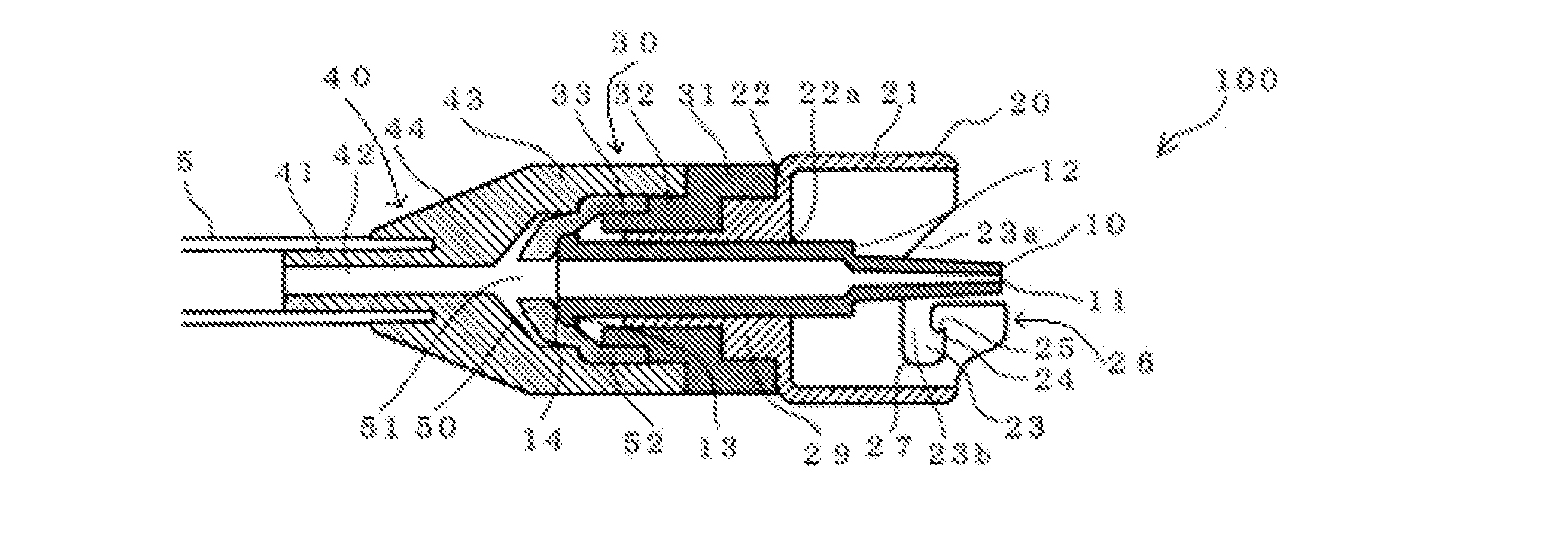 Male Connector and Transfusion Line Connection Apparatus Equipped With Male Connector