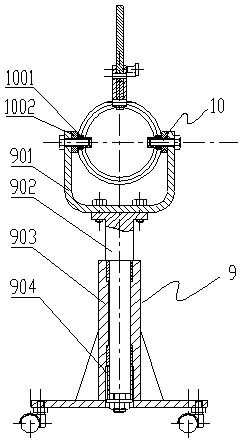 Stress balance adjusting device for thrust bearing of hydro-generator