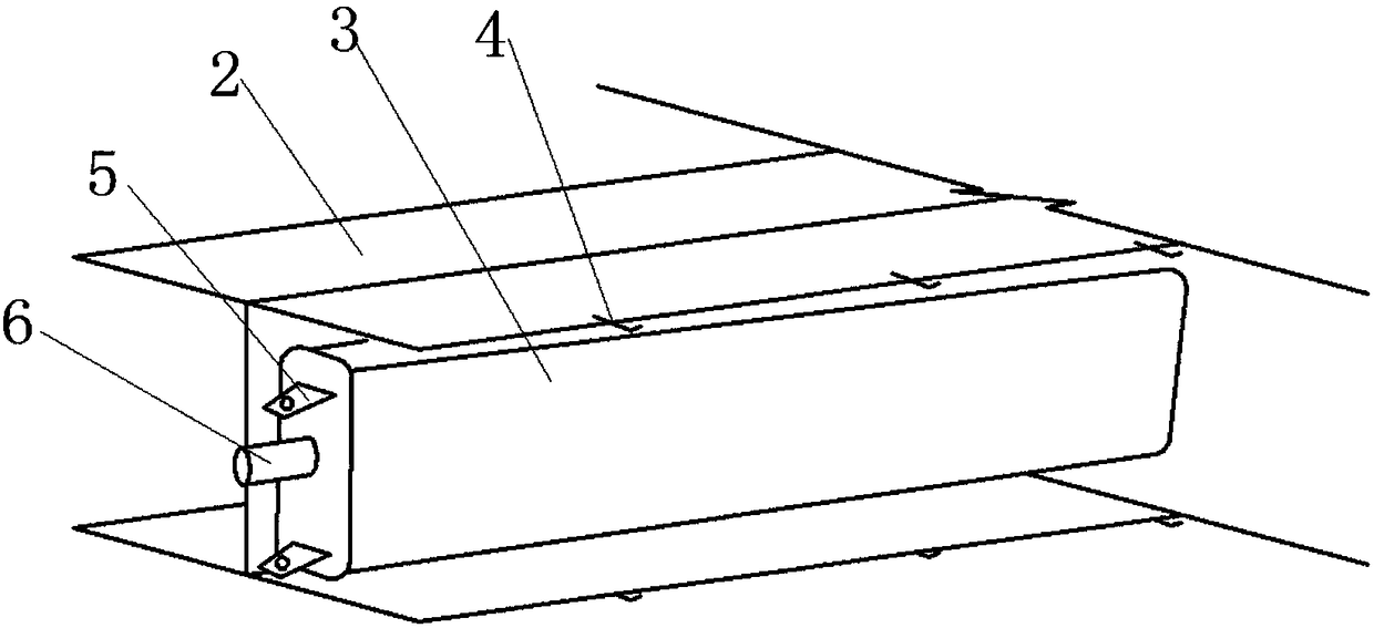 Underground Diaphragm Wall Airbag Type Interface Box and Using Method