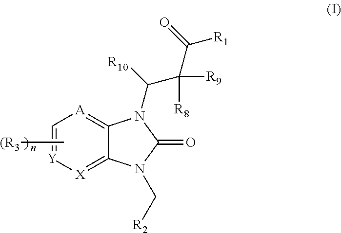 Aza-benzimidazolone chymase inhibitors