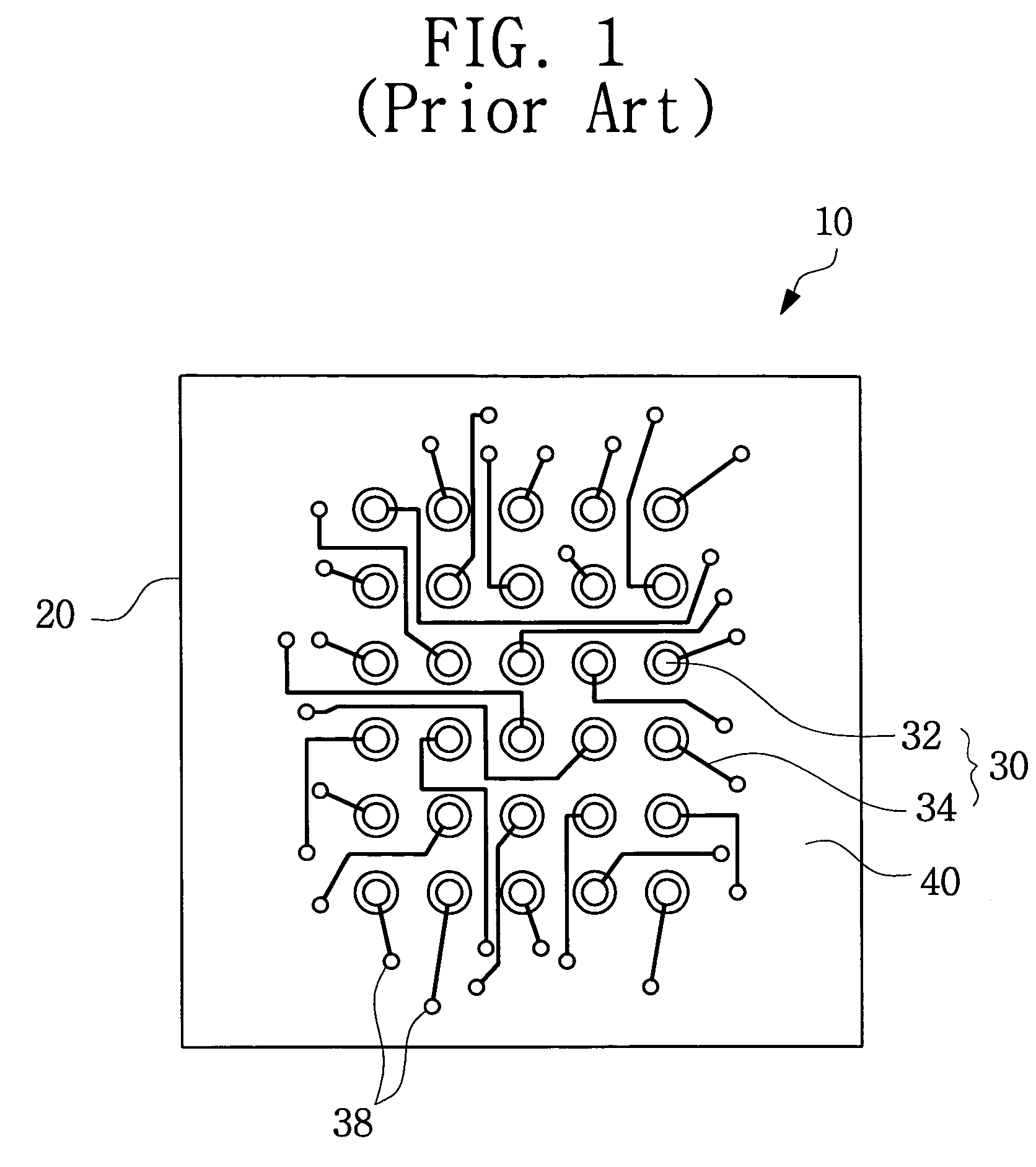 Non-solder mask defined (NSMD) type wiring substrate for ball grid array (BGA) package and method for manufacturing such a wiring substrate