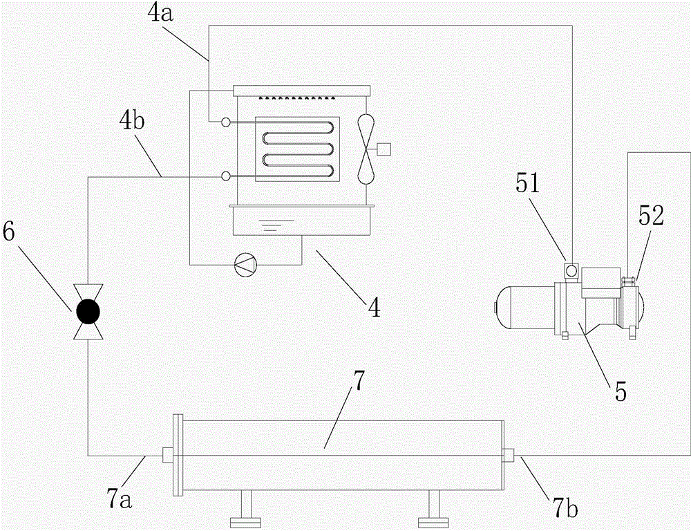 Cold-and-hot water unit with plate-pipe composite heat-exchange evaporative condenser