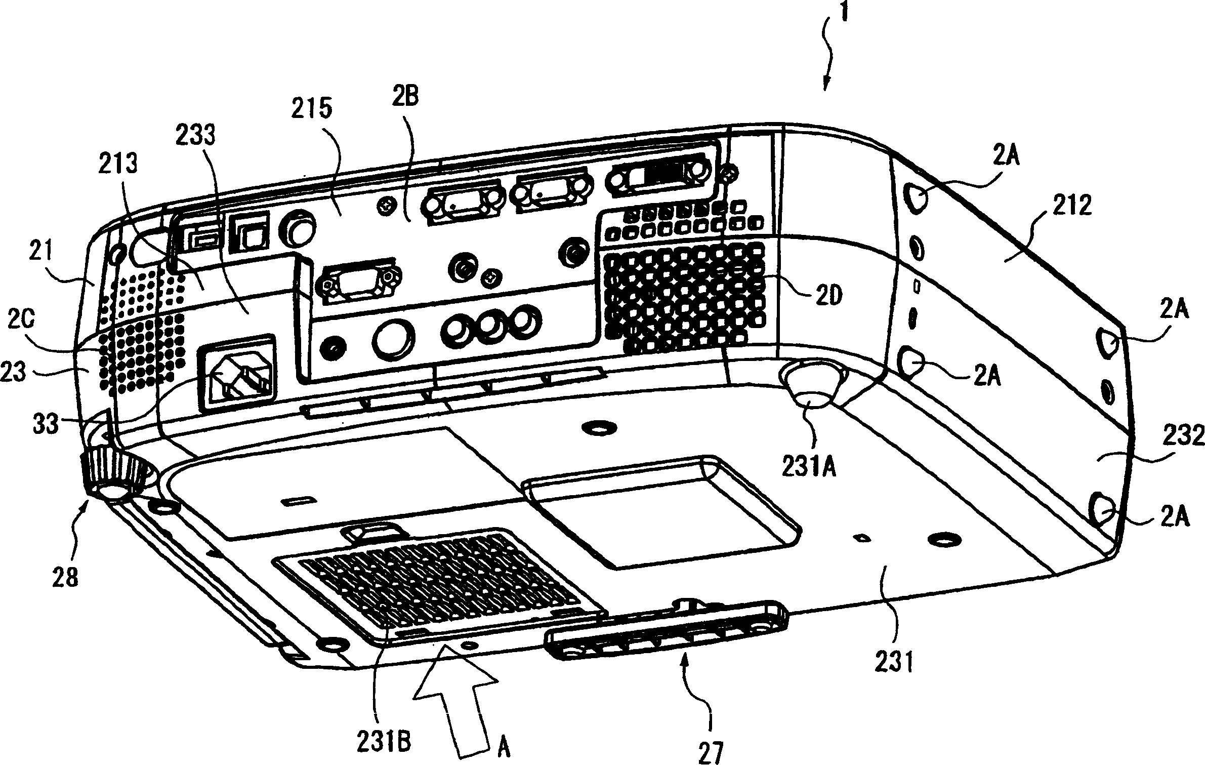 Optical device and projector