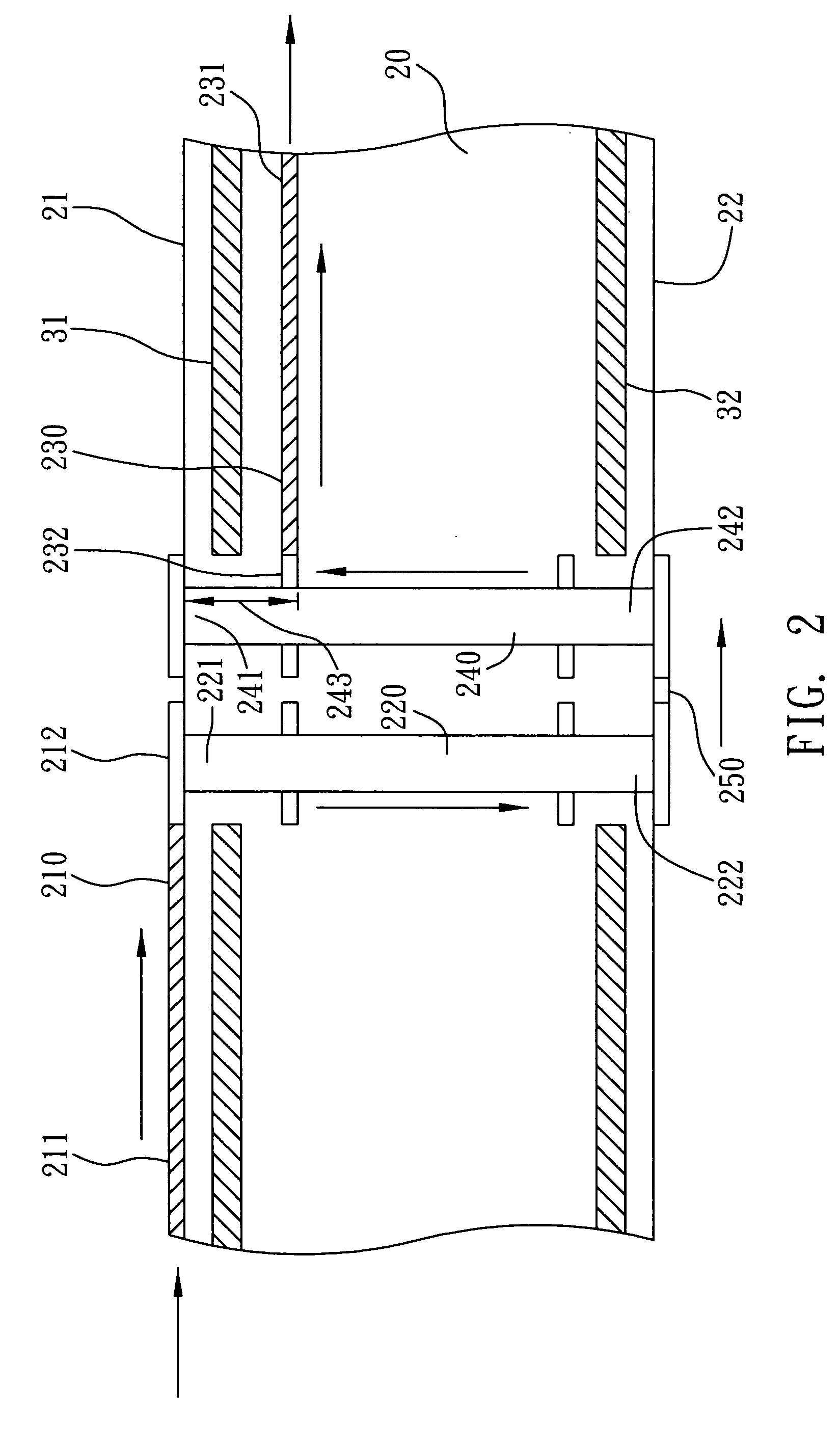 High-speed signal transmission structure having parallel disposed and serially connected vias