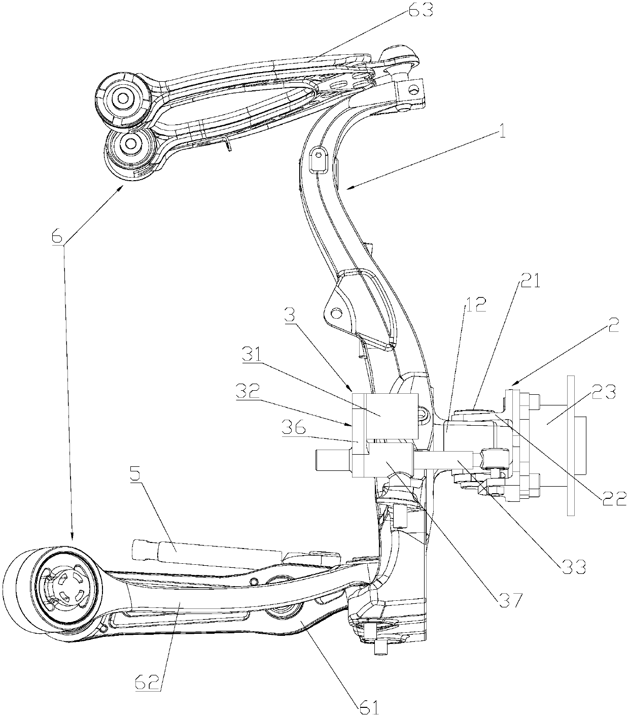 Vehicle steering transmission mechanism, vehicle steering system and vehicle