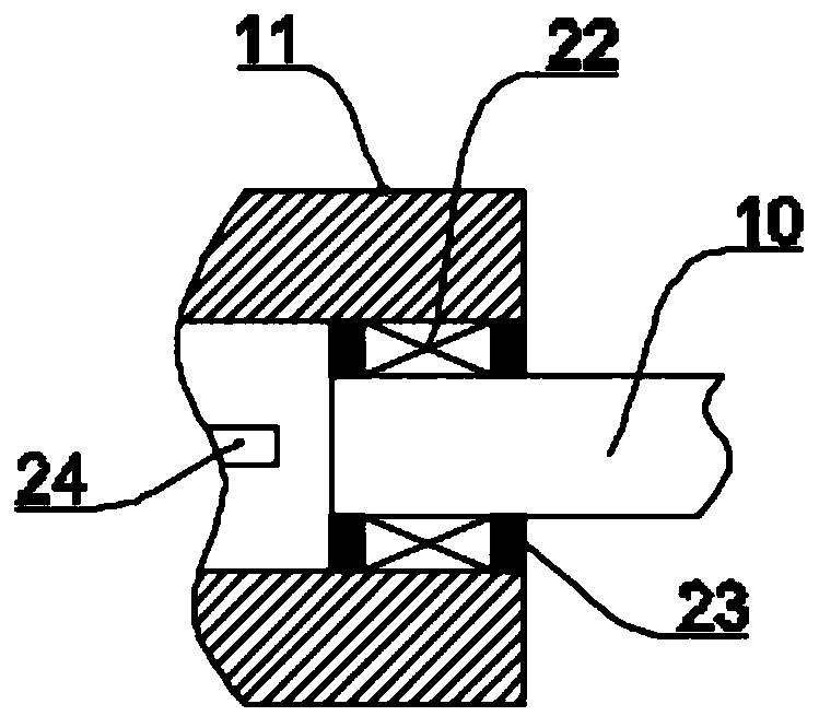 Intermittent unloading and repair device for polluted soil