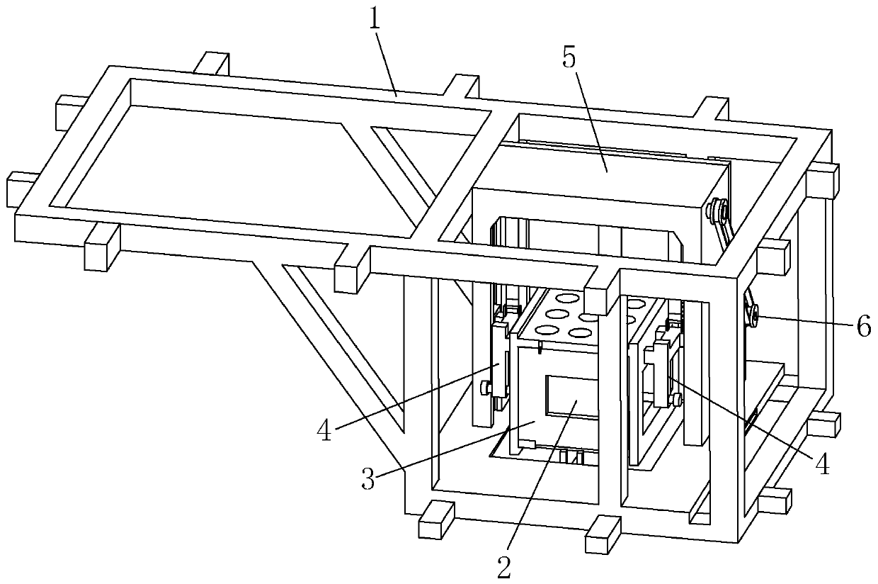 A battery safety replacement device for an electric logistics vehicle