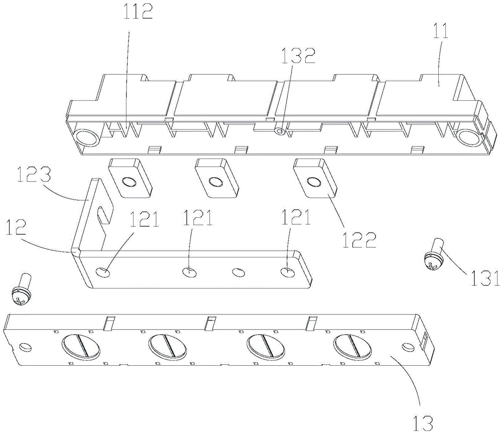 Multi-interface security type inlet wire switching assembly