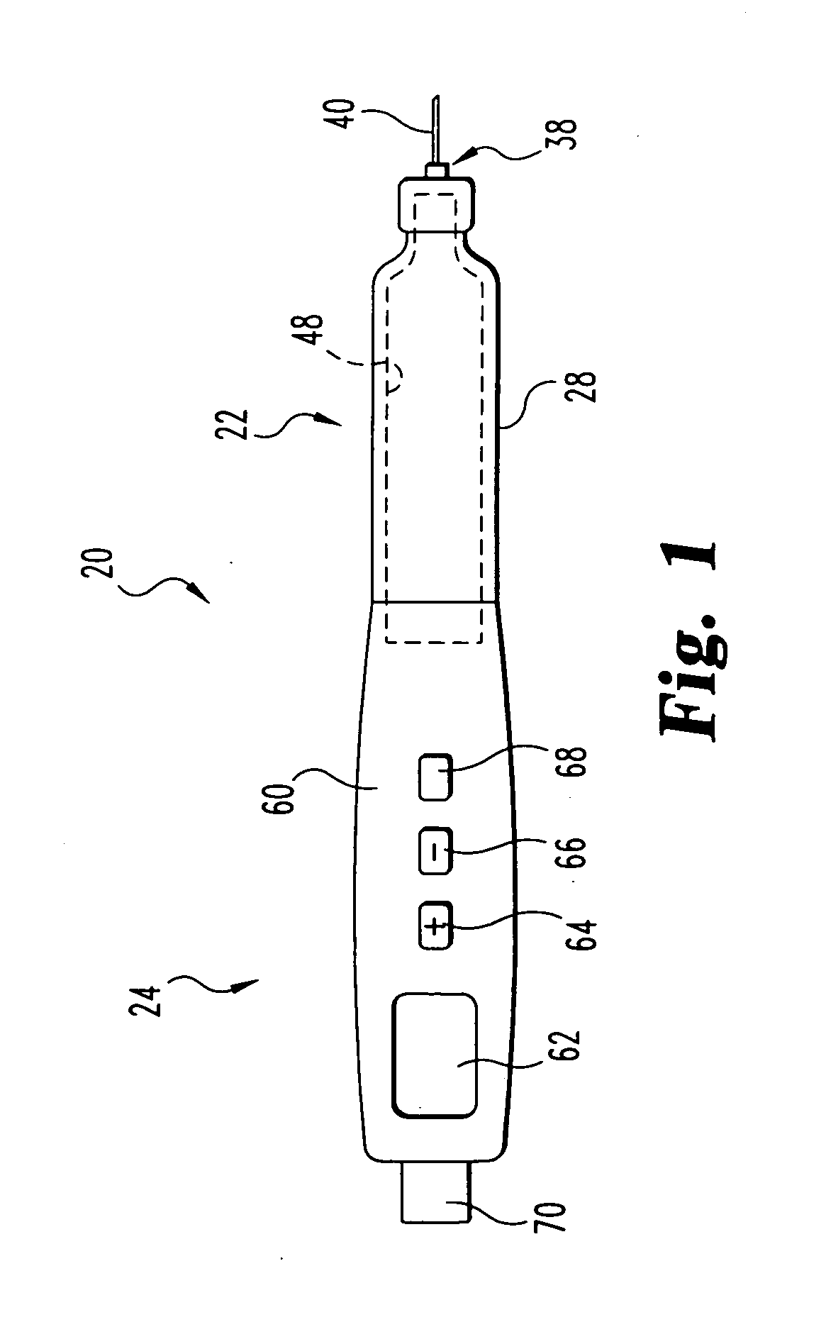 Medication injecting apparatus with fluid container piston-engaging drive member having internal hollow for accommodating drive member shifting mechanism