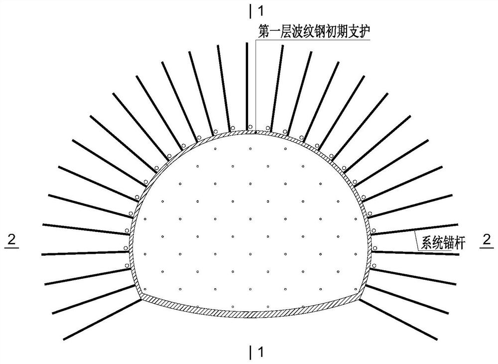 A Supporting Method for Tunnel Corrugated Steel Double Layer Primary Lining