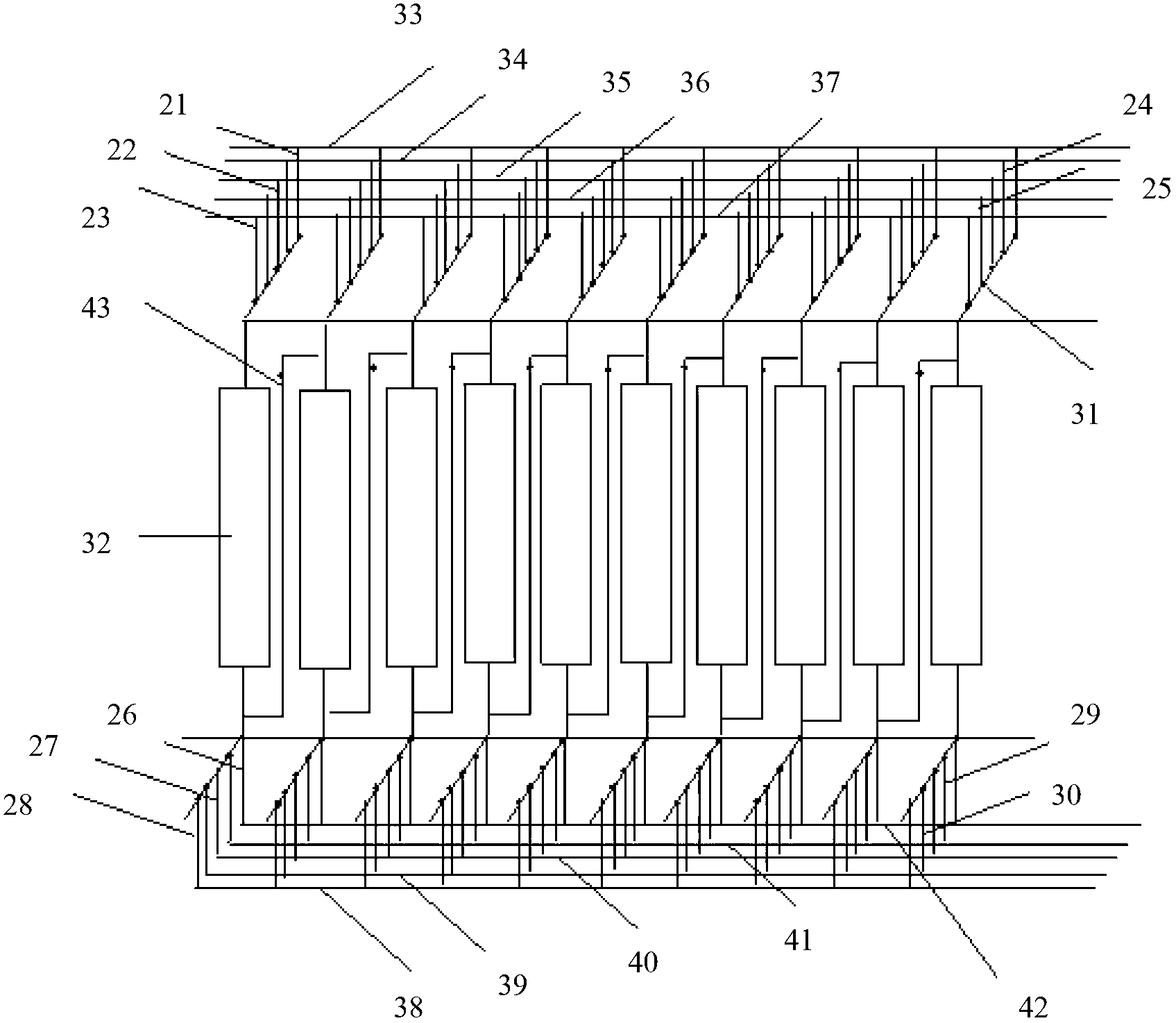 Continuous ion exchange device and method for removing boron from salt lake magnesium chloride brine