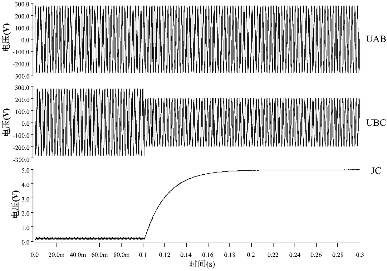 Open phase detection circuit for multi-pulse rectifier circuit